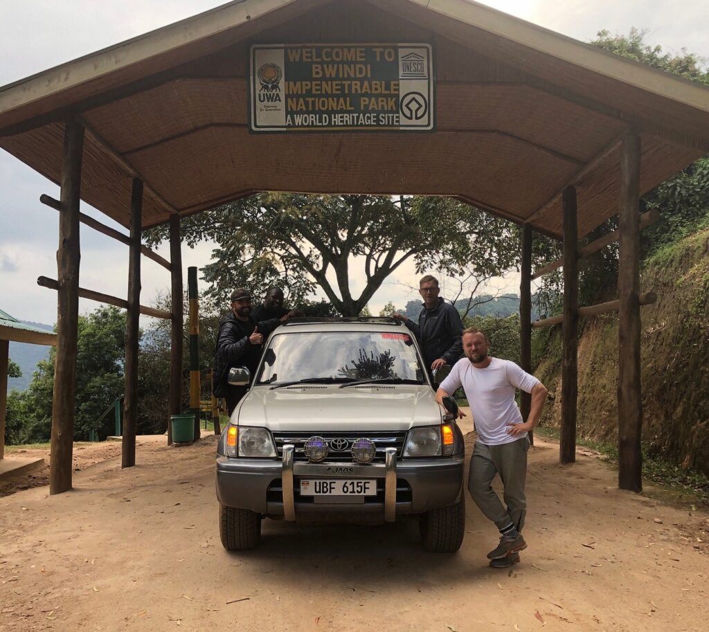 Tourists from trekking Bwindi Mountain Gorillas